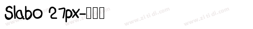 Slabo 27px字体转换